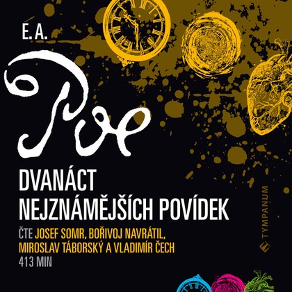 Audiokniha Dvanáct nejznámějších povídek - Vladimír Čech, Bořivoj Navrátil, Josef Somr, Miroslav Táborský, Edgar Allan Poe